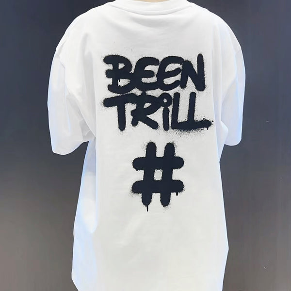 Been Trill Graffiti Logo Tee White Black BEEN TRILL BEEN TRILL - originalfook singapore