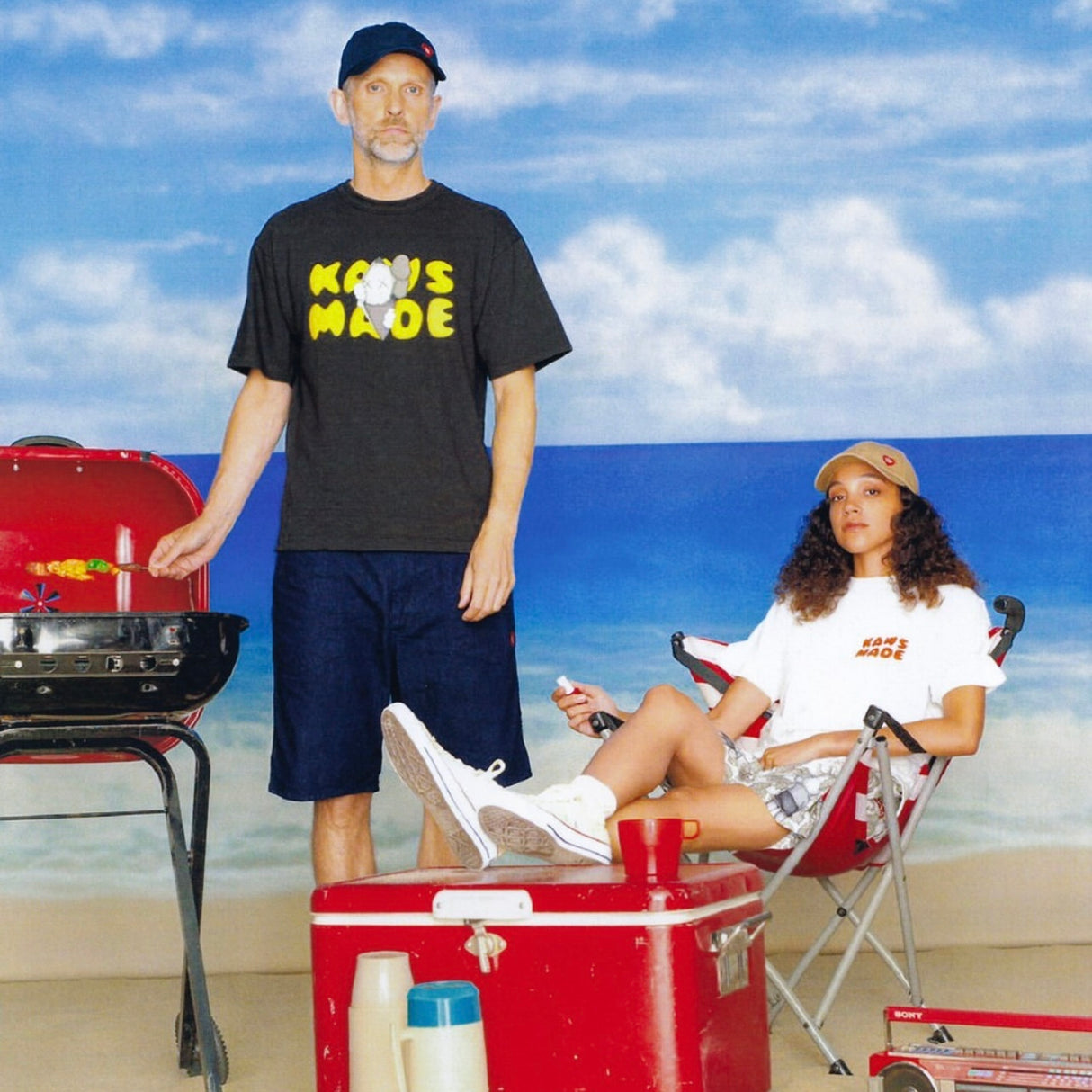 Human Made X KAWS Tee #1 Black HUMAN MADE HUMAN MADE - originalfook singapore