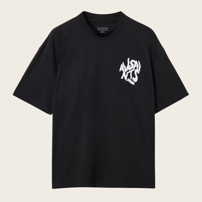 AllSaints Orlando Logo Tee Black