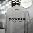 Fear of God Essentials Felt Logo Tee Dark Oatmeal FEAR OF GOD FEAR OF GOD - originalfook singapore