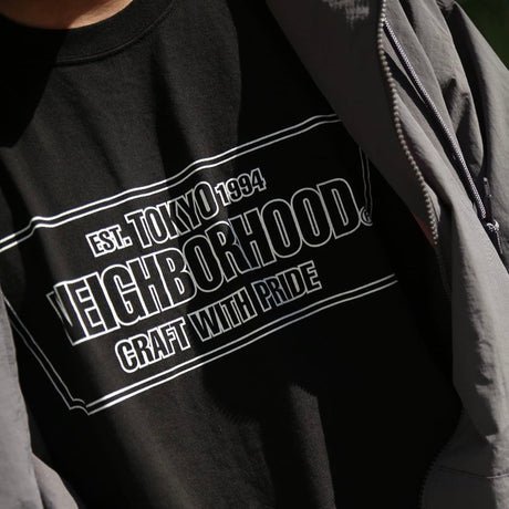 Neighborhood NH-1 Tee Black Neighborhood Neighborhood - originalfook singapore