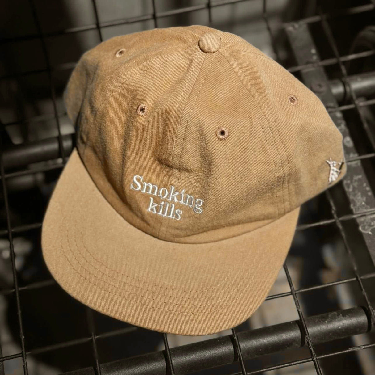 FR2 Fxxking Rabbits Smoking Kills Embroidery Logo Cap Beige FR2 FR2 - originalfook singapore