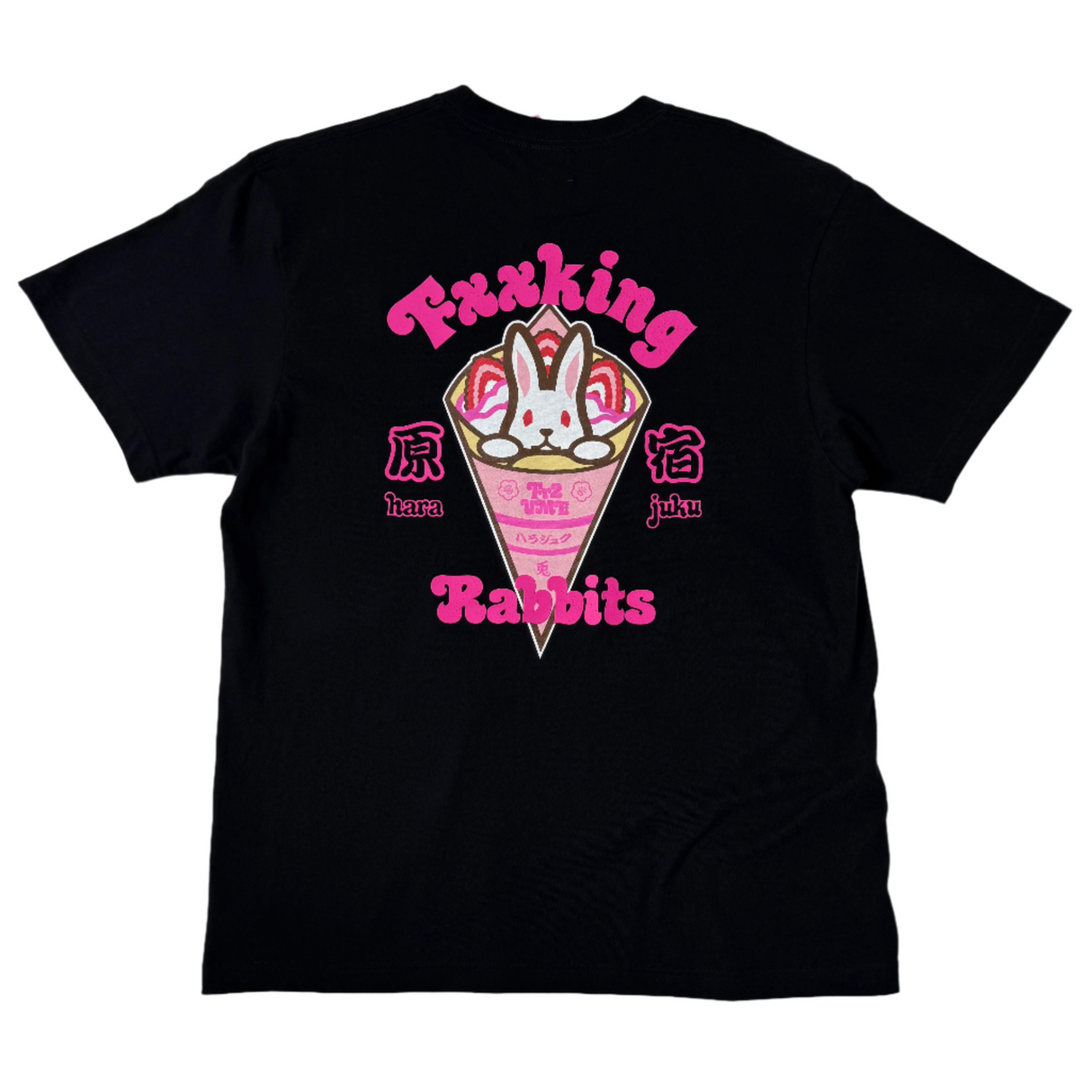 FR2 Bunny Crepe Tee Black (Japan Exclusive) - ORIGINALFOOK