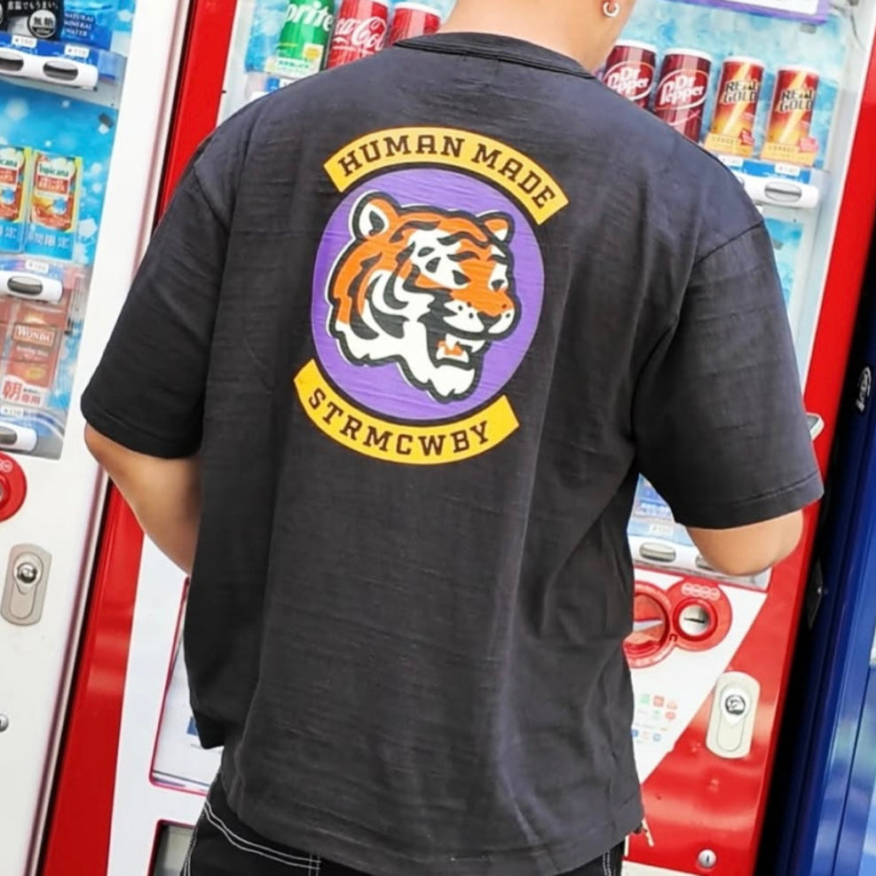 Human Made Round Tiger Tee Black HUMAN MADE HUMAN MADE - originalfook singapore