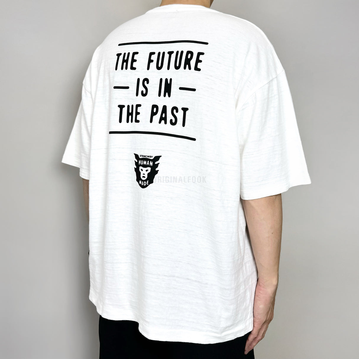 Human Made Heart Badge Slogan Tee White HUMAN MADE HUMAN MADE - originalfook singapore