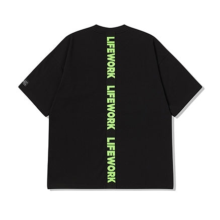 LifeWork Neon Round Logo Tee Black LIFEWORK LIFEWORK - originalfook singapore