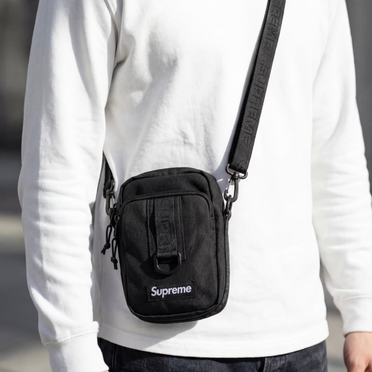 Buy Supreme Box Logo Shoulder Sling Bag Black online in Singapore