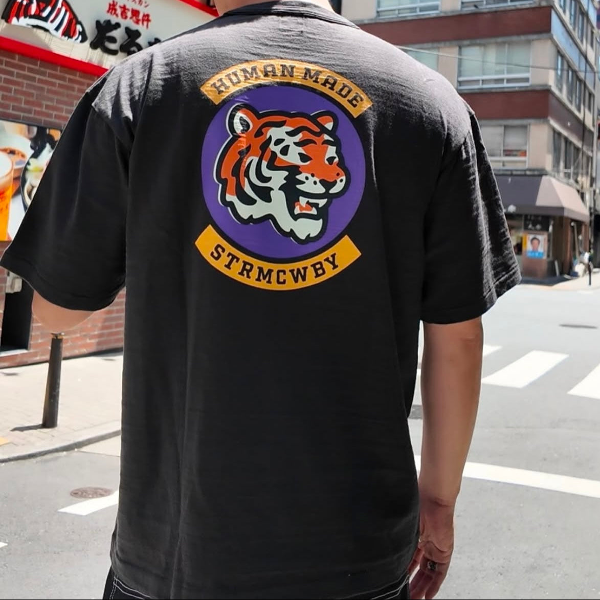 Human Made Round Tiger Tee Black HUMAN MADE HUMAN MADE - originalfook singapore
