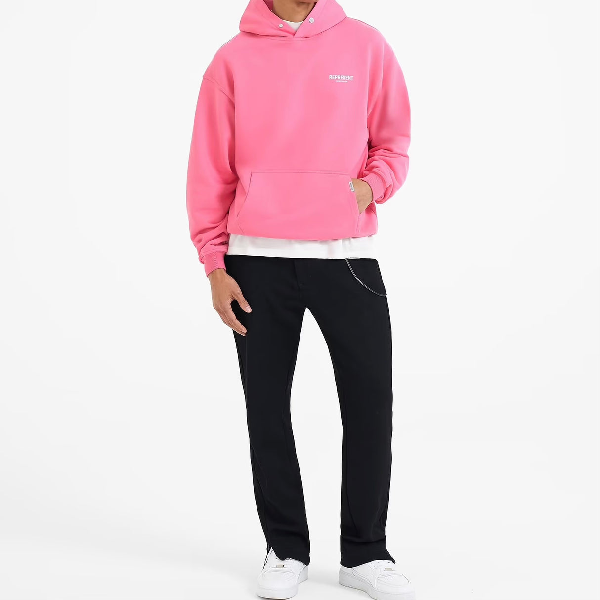 Represent Owners Club Logo Hoodie Bubblegum REPRESENT REPRESENT - originalfook singapore