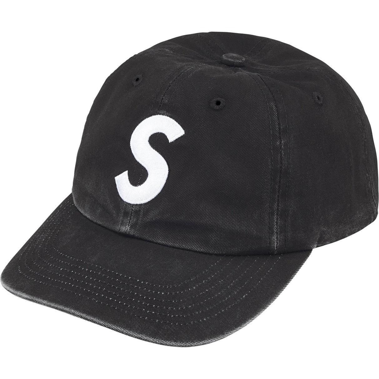 Supreme S Logo Cap Black - ORIGINALFOOK