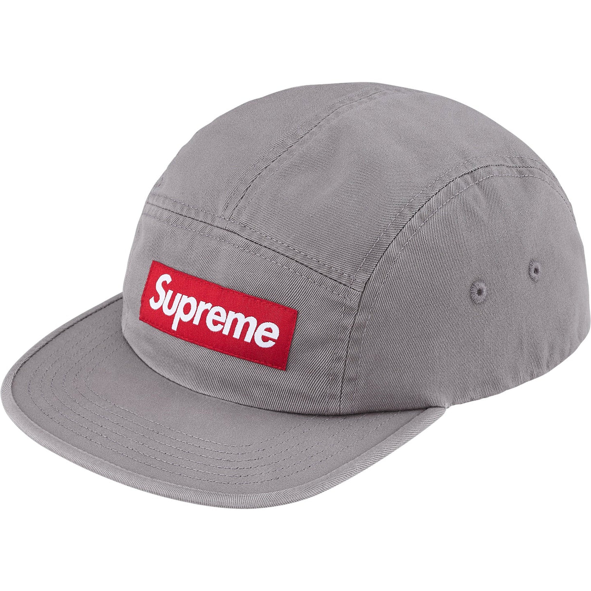 Supreme Box Logo Chino Twill Cap Grey - ORIGINALFOOK