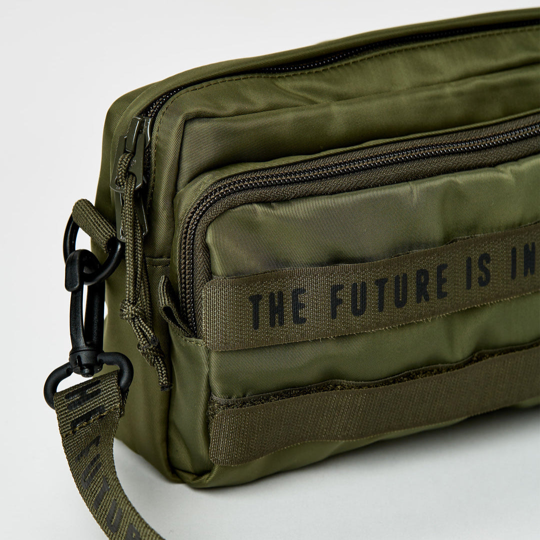 Human Made Military Sling Bag Olive HUMAN MADE HUMAN MADE - originalfook singapore