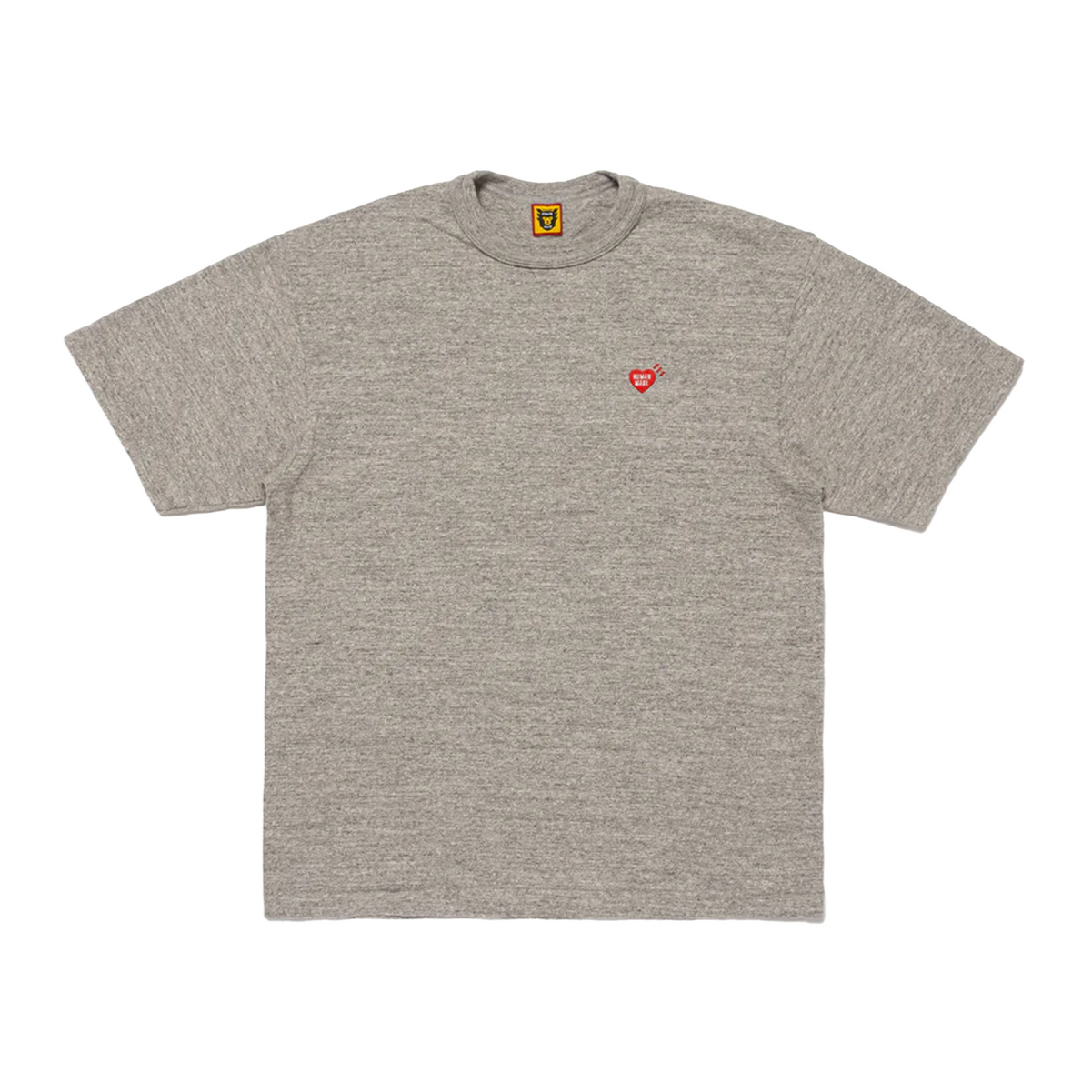 Human Made Heart Badge Slogan Tee Grey HUMAN MADE HUMAN MADE - originalfook singapore