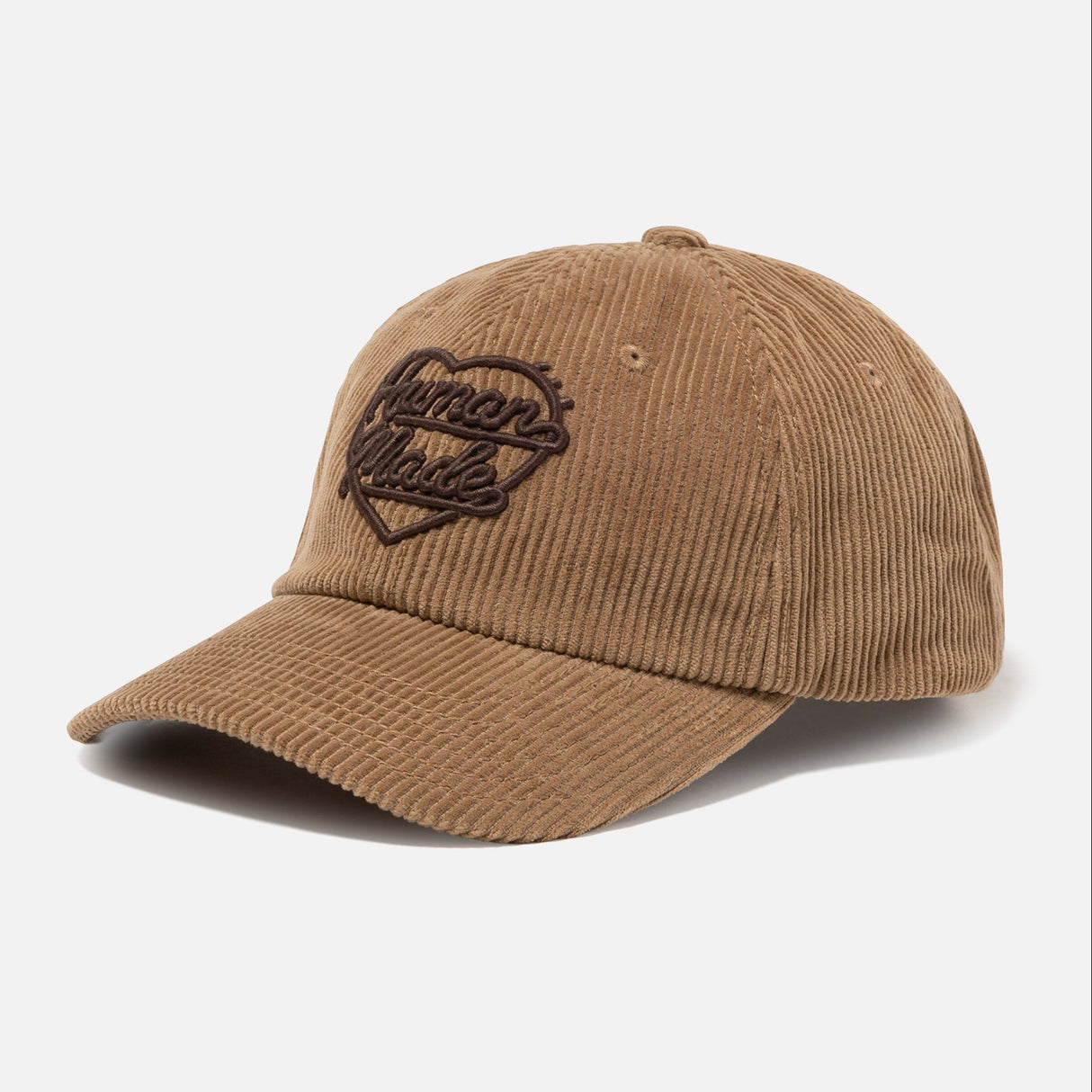 Human Made Heart Logo Corduroy Cap Beige - ORIGINALFOOK