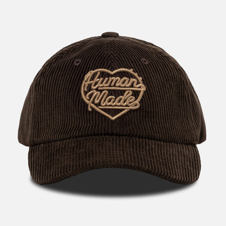 Human Made Heart Logo Corduroy Cap Brown