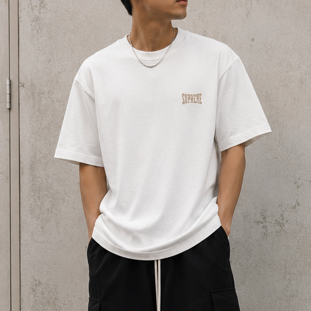 Supreme Warm Up Logo Tee White