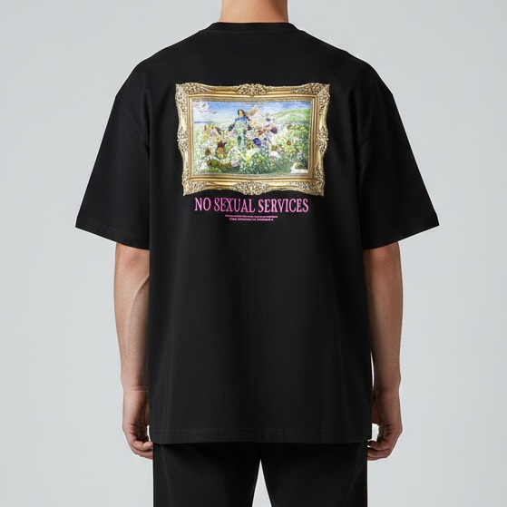 FR2 Vintage Painting Tee Black - Japan Exclusive