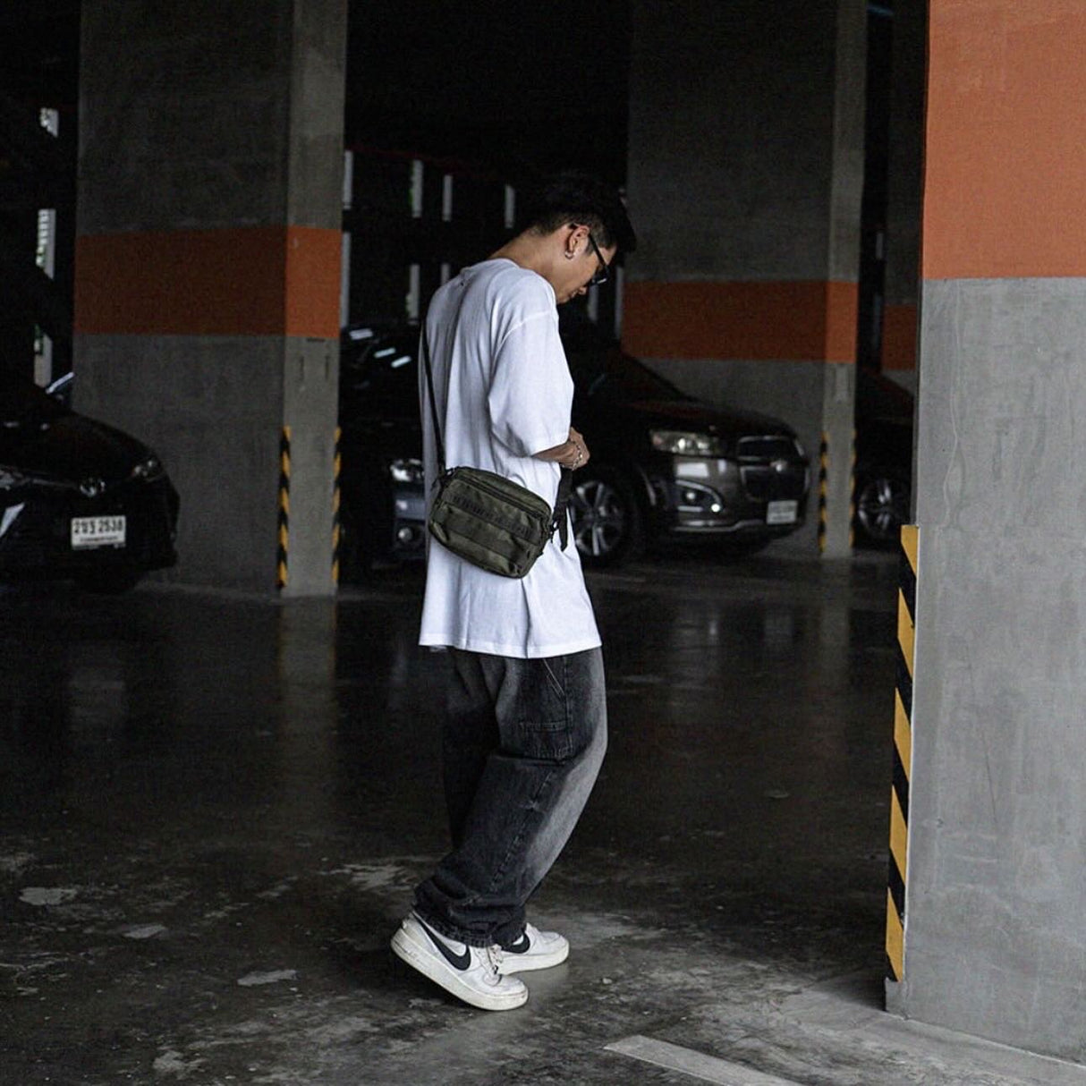 Human Made Military Sling Bag Olive - ORIGINALFOOK