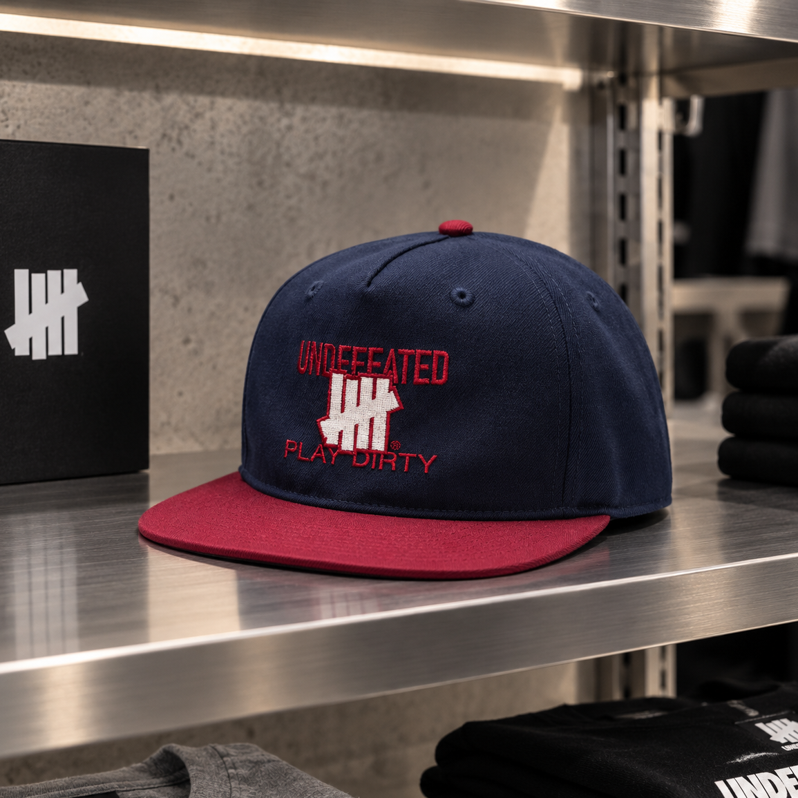 Undefeated Play Dirty Snapback Navy Red