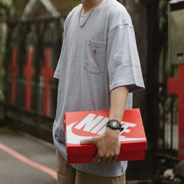 Carhartt K87 Oversized Pocket Tee Light Heather Grey carhartt carhartt - originalfook singapore