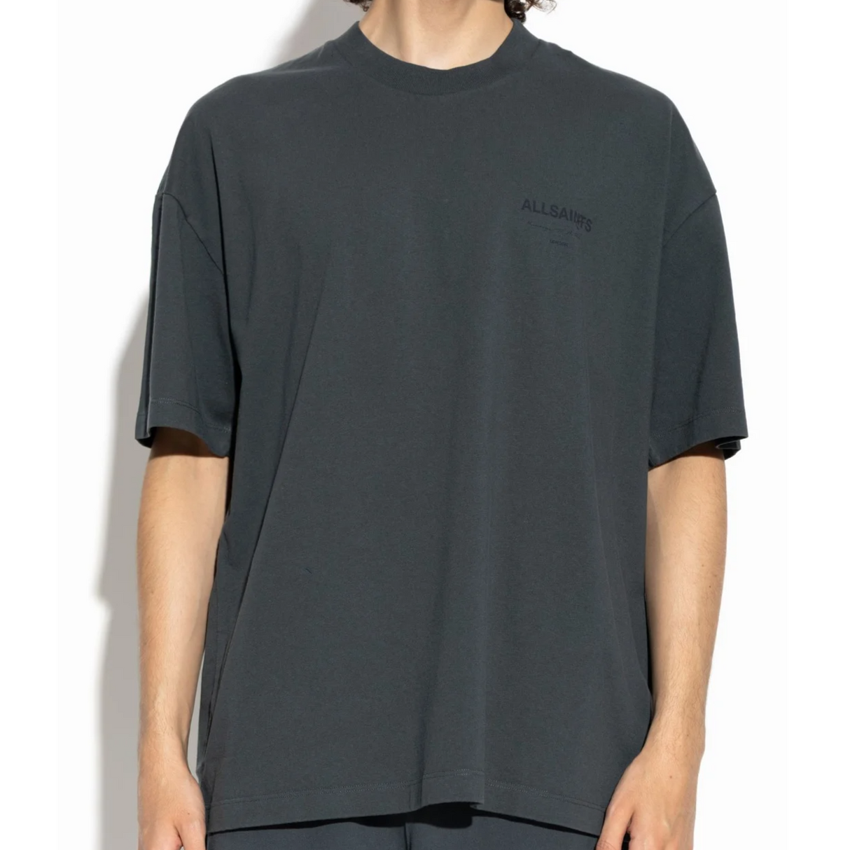 AllSaints Underground Logo Tee Sunil Blue - ORIGINALFOOK