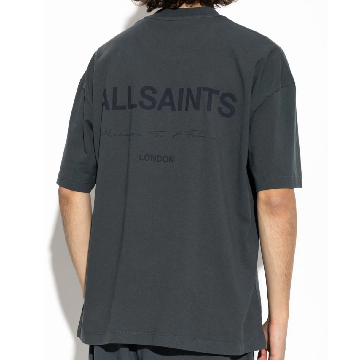 AllSaints Underground Logo Tee Sunil Blue - ORIGINALFOOK