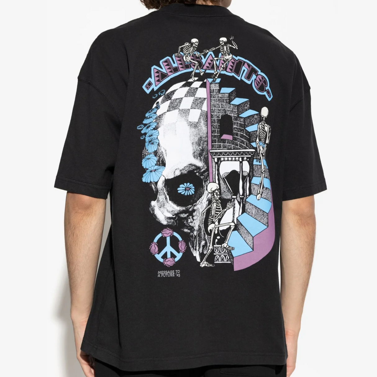 AllSaints Reincarnate Black Tee - ORIGINALFOOK