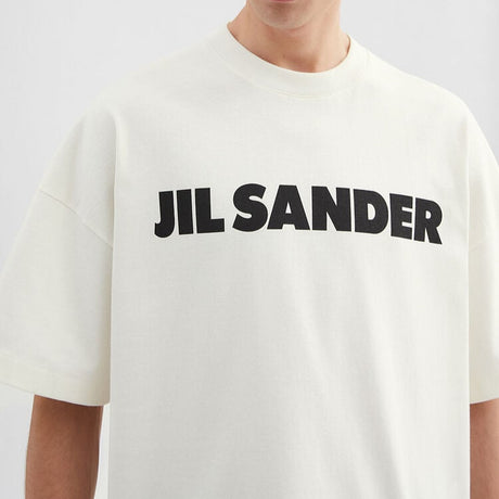 Jil Sander Signature Logo Tee Porcelain - ORIGINALFOOK