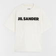 Jil Sander Signature Logo Tee Porcelain - ORIGINALFOOK