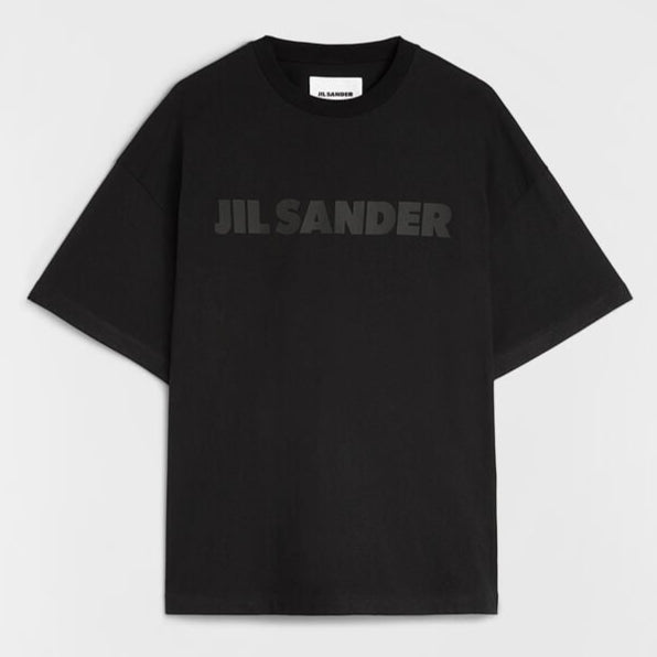 Jil Sander Signature Logo Tee Black - ORIGINALFOOK