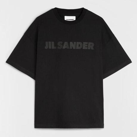 Jil Sander Signature Logo Tee Black - ORIGINALFOOK