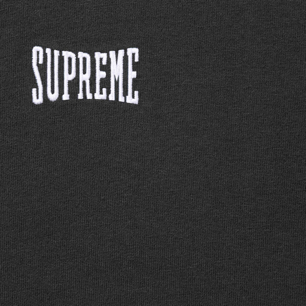 Supreme Warm Up Logo Washed Black Tee - ORIGINALFOOK