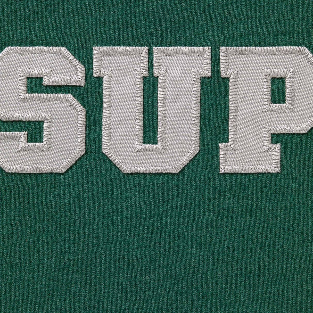 Supreme Collegiate Applique Logo Tee Dark Green