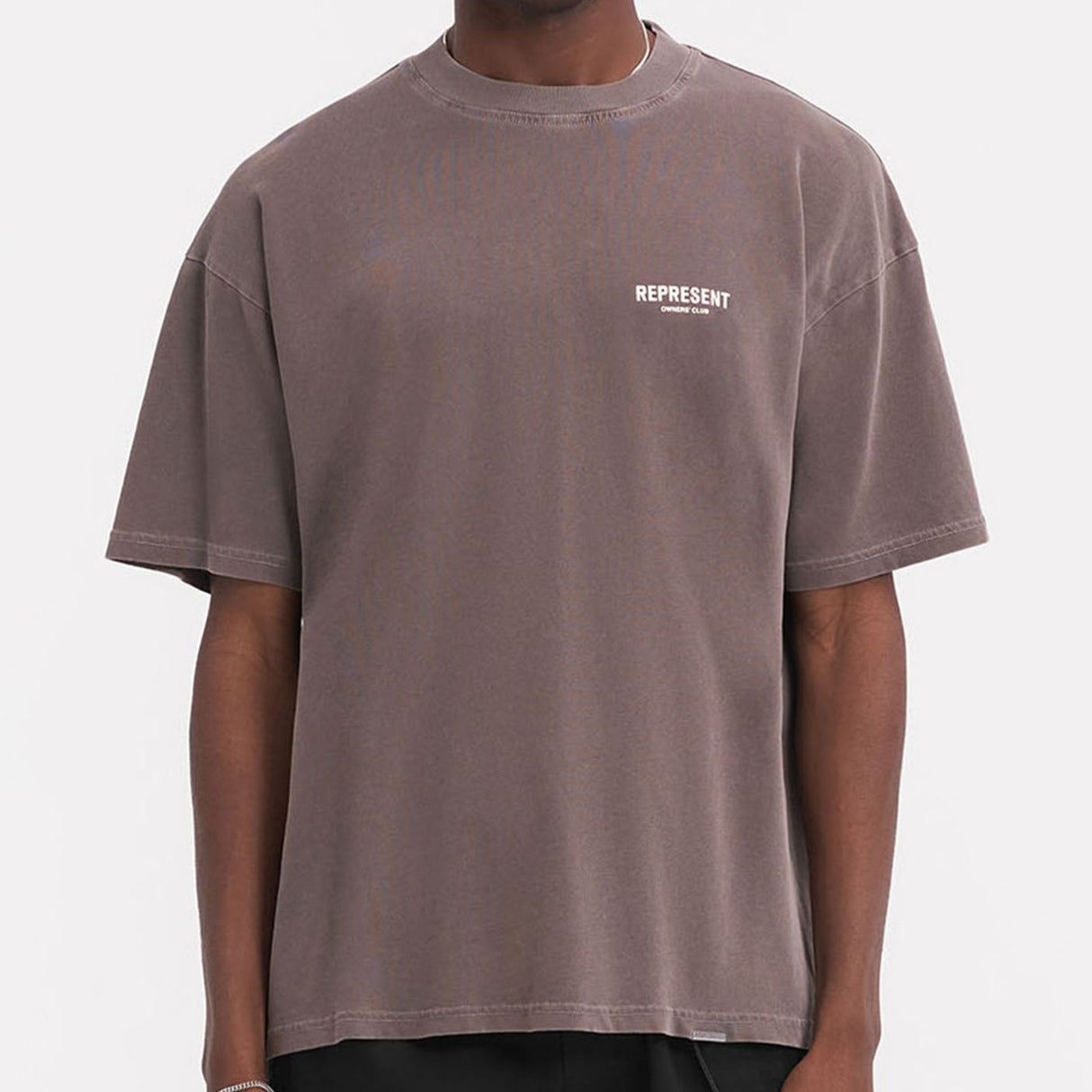 Represent Owners Club Logo Tee Fog REPRESENT REPRESENT - originalfook singapore