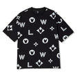 LifeWork Big Monogram Tee Black lifework lifework - originalfook singapore