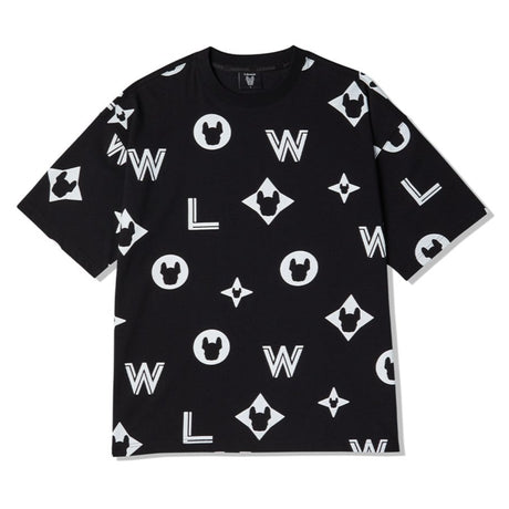 LifeWork Big Monogram Tee Black lifework lifework - originalfook singapore