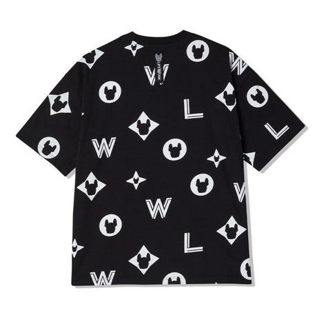 LifeWork Big Monogram Tee Black lifework lifework - originalfook singapore