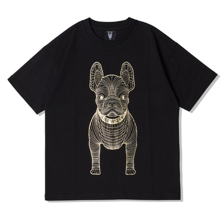 LifeWork Korea Outline Mascot Tee Black Gold Foil lifework lifework - originalfook singapore