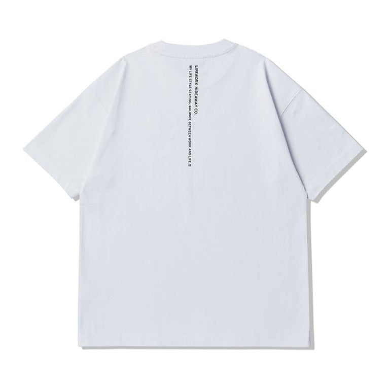 LifeWork Patch Logo Tee White lifework lifework - originalfook singapore