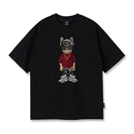 LifeWork Snapback Hip Bulldog Tee Black lifework lifework - originalfook singapore