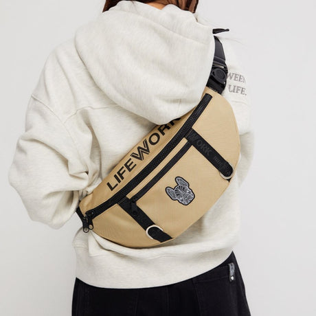 LifeWork D-Ring Waist Bag Beige lifework lifework - originalfook singapore