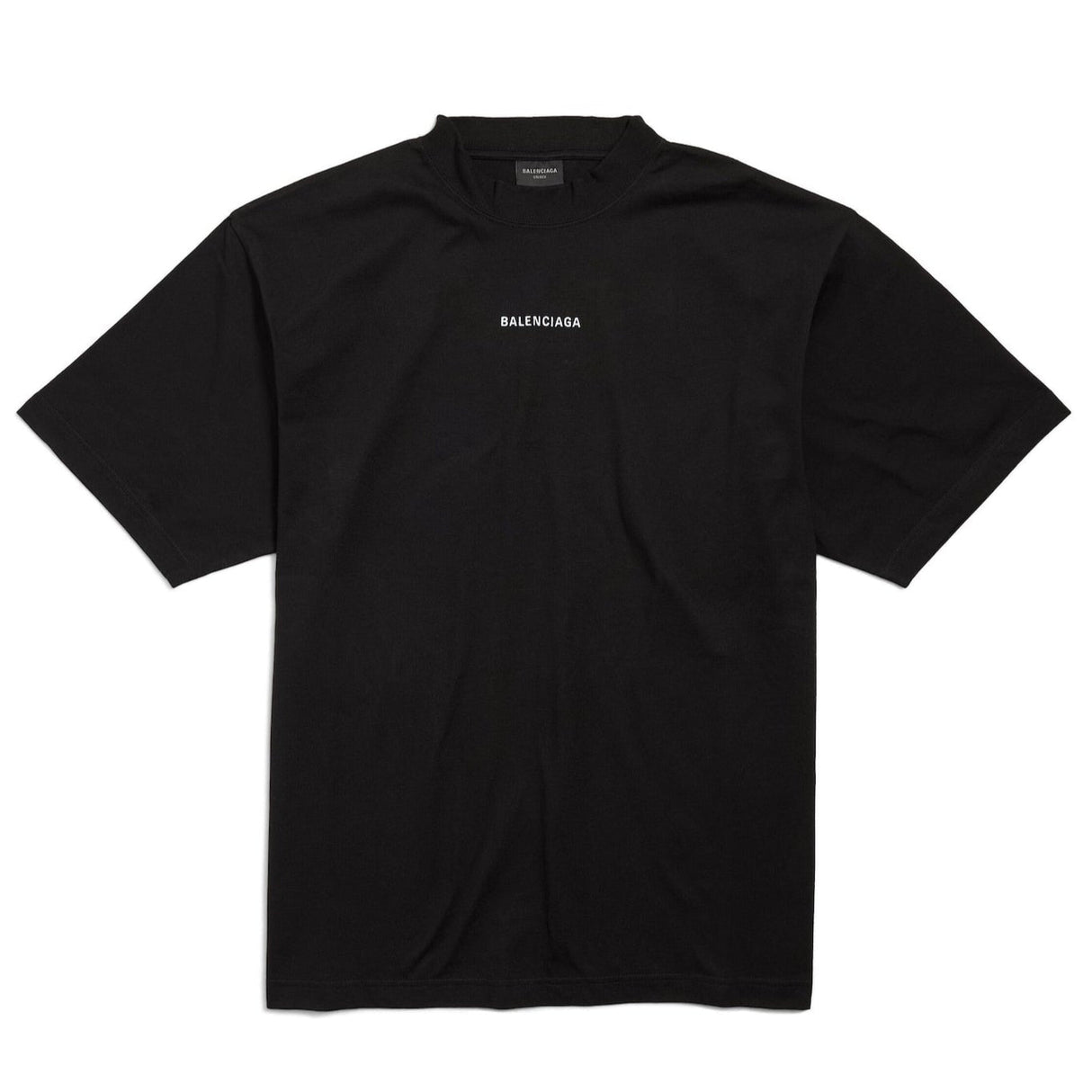 Balenciaga New Back Logo Medium Fit Tee Black - ORIGINALFOOK