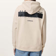 AllSaints Redact Embroidered Logo Hoodie Cream Taupe ALLSAINTS ALLSAINTS - originalfook singapore