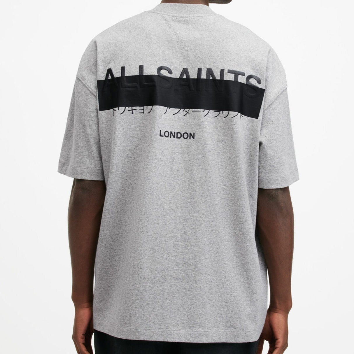 AllSaints Redact Strikeout Tee Grey ALLSAINTS ALLSAINTS - originalfook singapore