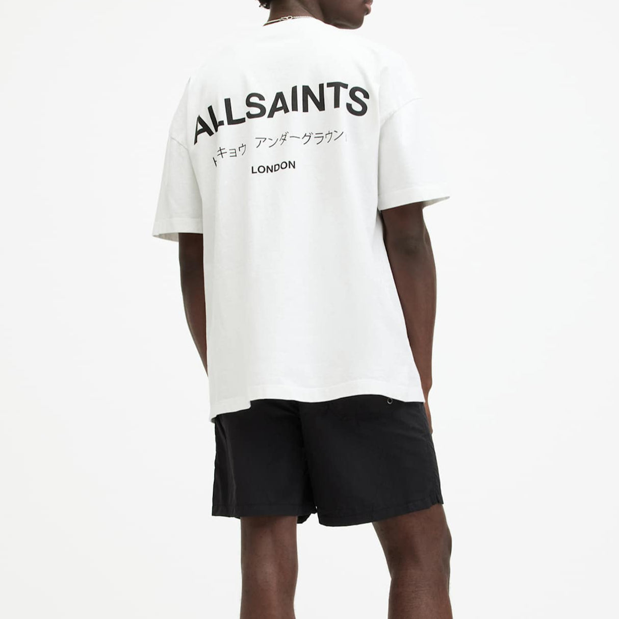 AllSaints Underground Black Swim Shorts - ORIGINALFOOK