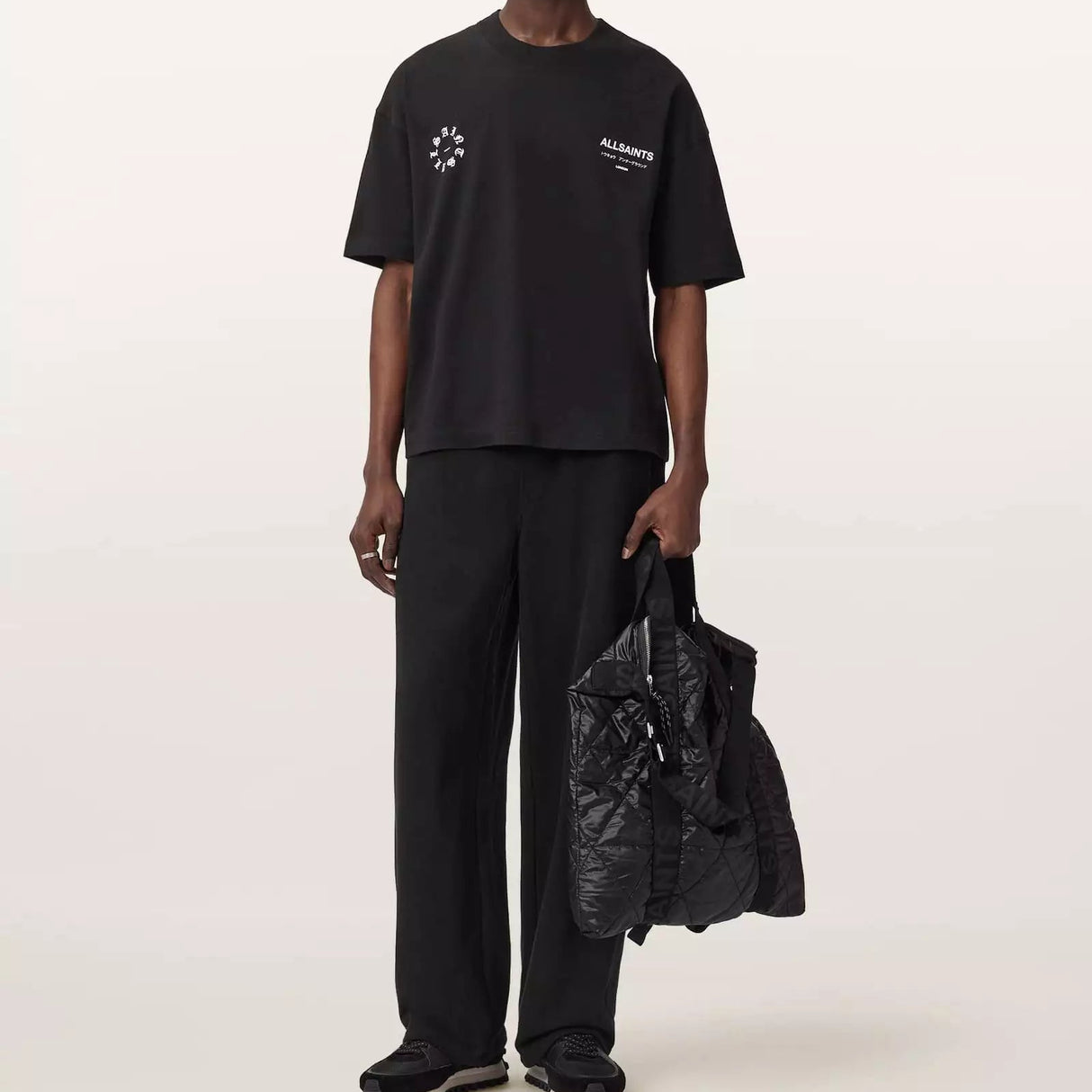 AllSaints Kindred Logo Tee Black (Boxy fit)