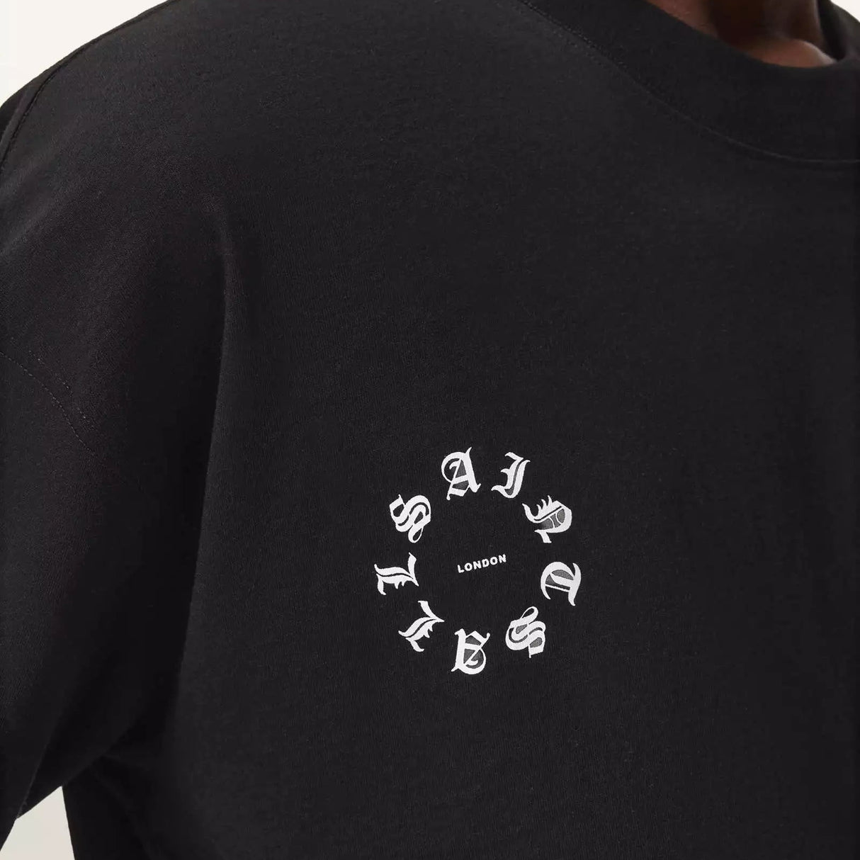 AllSaints Kindred Logo Tee Black (Boxy fit)