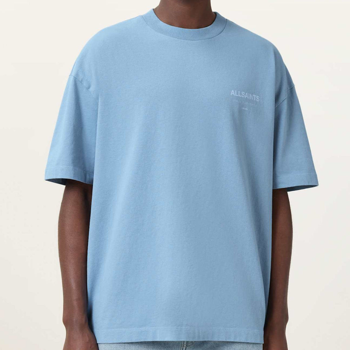Allsaints Underground Logo Tee Bondi Blue ALLSAINTS ALLSAINTS - originalfook singapore