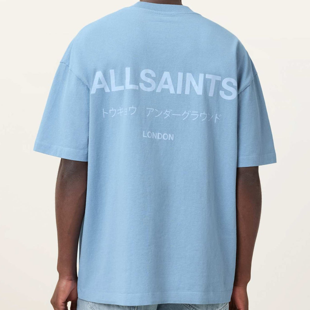 Allsaints Underground Logo Tee Bondi Blue ALLSAINTS ALLSAINTS - originalfook singapore