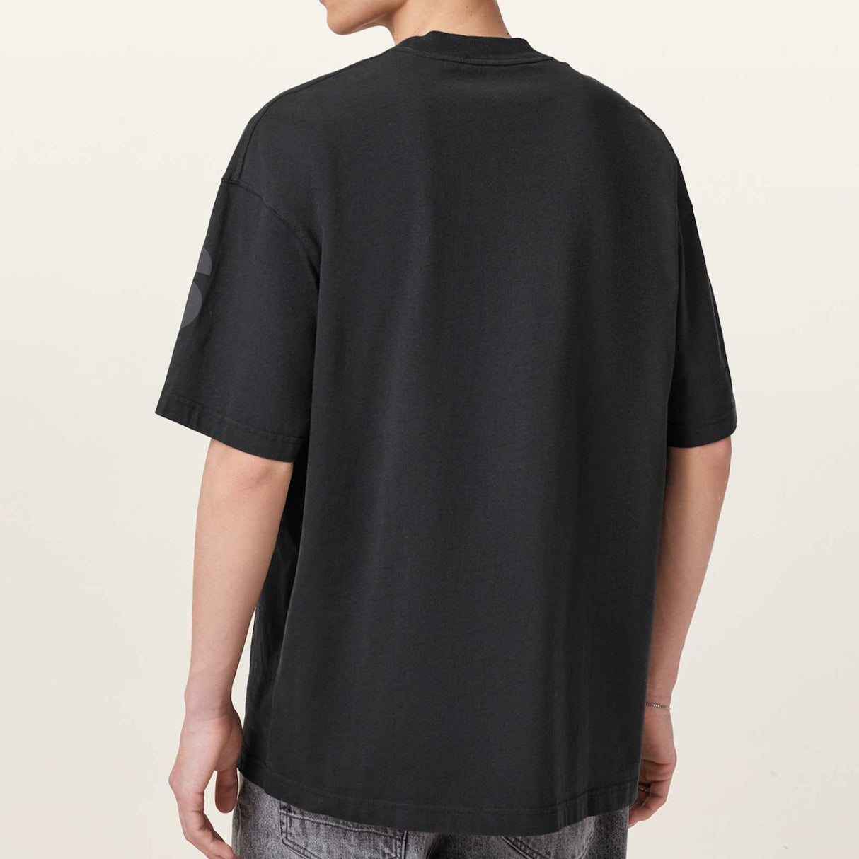 Allsaints Big Logo Oversized Tee Black ALLSAINTS ALLSAINTS - originalfook singapore
